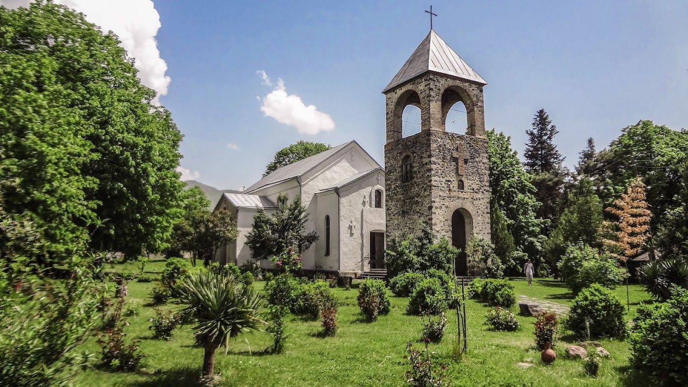 The St. George's Church, an iconic landmark in Qakh, is one of the places of worship where the Christian heritage is preserved.