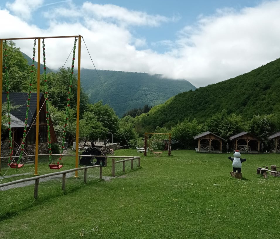 Khanland etertainment center with Qaynar waterfall. Zip Line