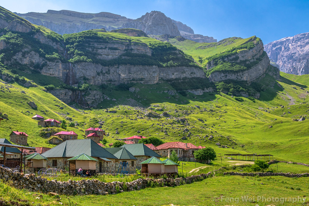 Laza village sorrounded by majestic mountains