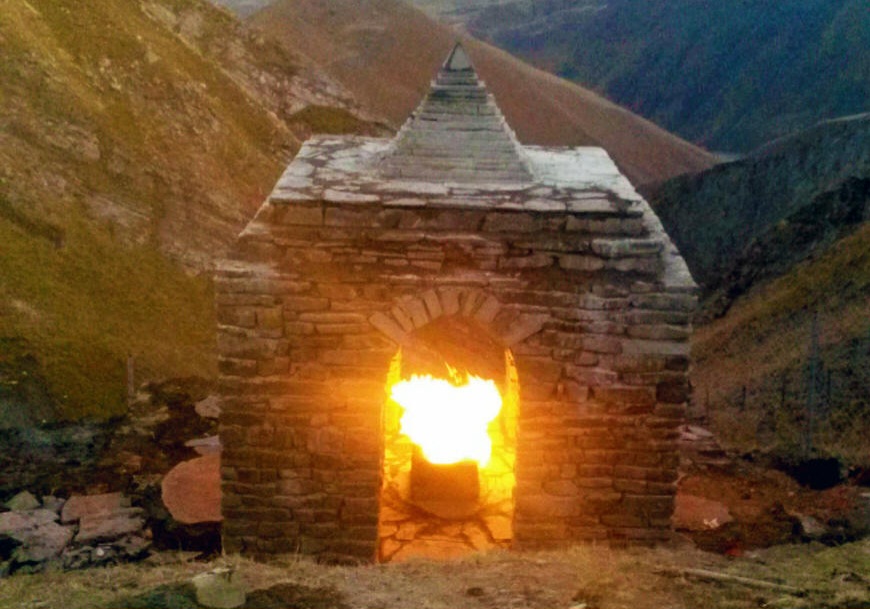 Ancient Khinalig Zoroastrian Temple