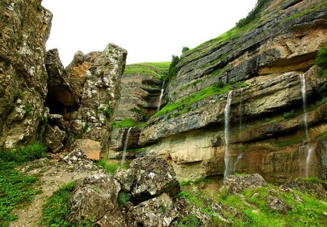 Tengaltı, Afurja waterfall. Height is 70m and flows from a high rock.