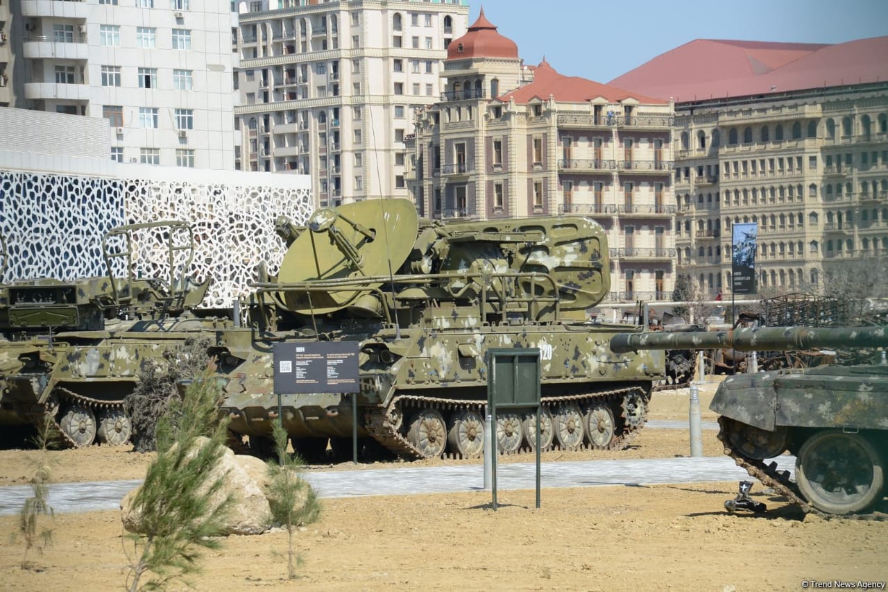 The Military Trophy Park  dedicated to Azerbaijan's victory in the 2nd Karabakh War.